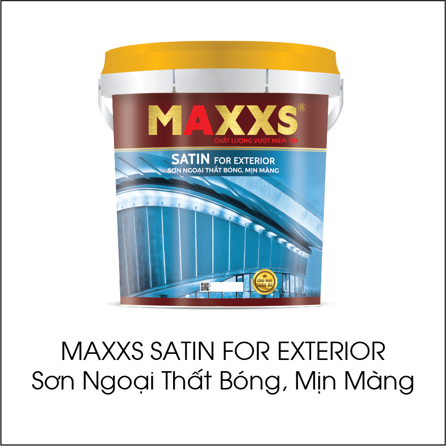 Maxxs Satin For Exterior sơn ngoại thất bóng, mịn màng - Sơn Maxxs - Công Ty Cổ Phần Sơn Maxxs Việt Nam